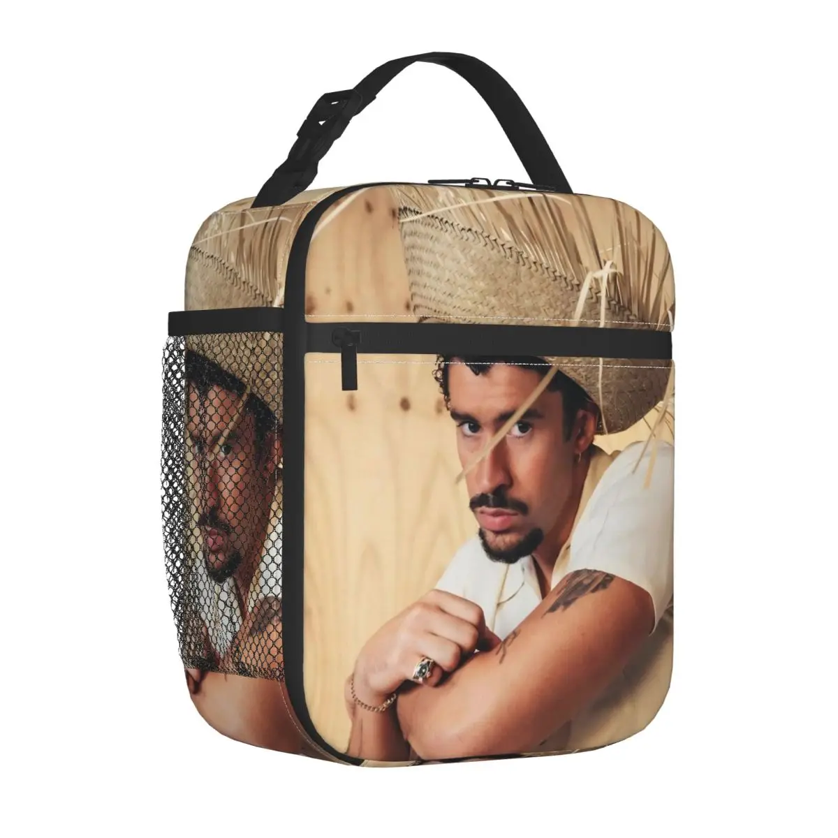 

Изолированная сумка для обеда Bad Bunny Merch для школьной сумки для хранения еды, портативный холодильник, термокоробки для обеда