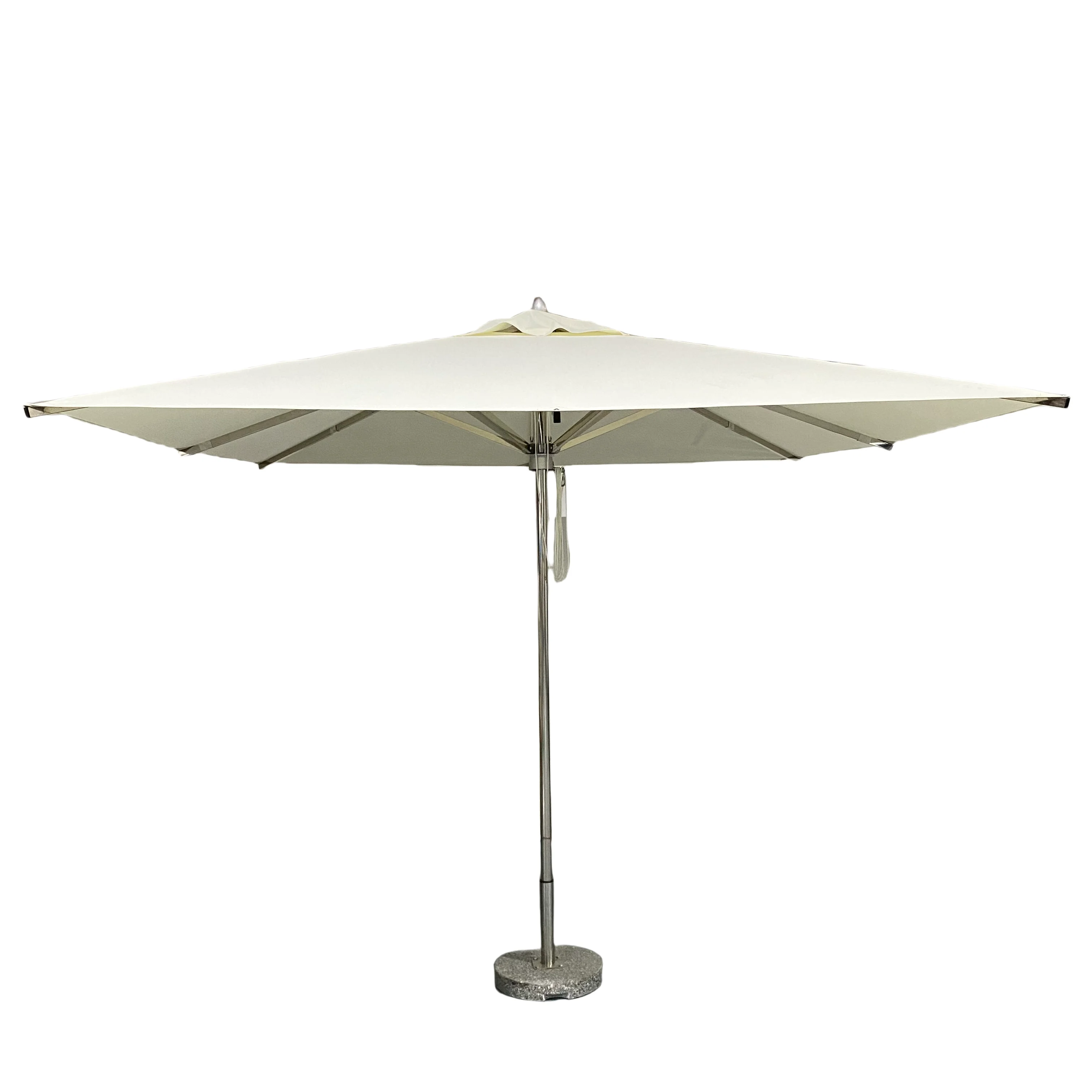 Heavy  Market Umbrella  Star Hotel Round Outdoor Umbrella Stainless Steel Patio Umbrella Parasol
