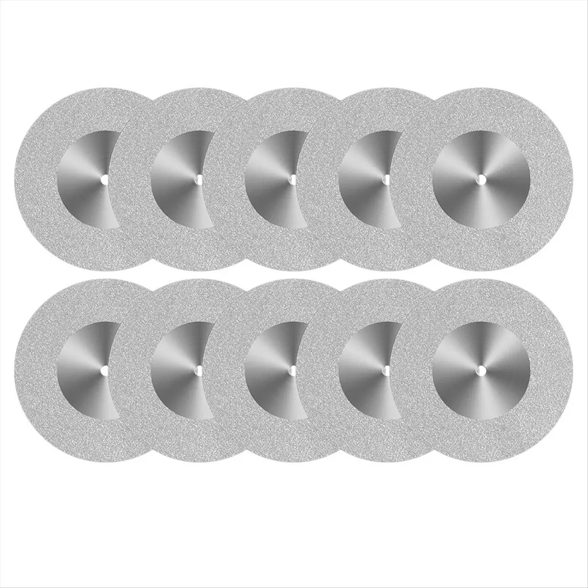 A2246FHOT]10 Pcs Glass Cutting Disc 60mm Cutting Wheel Cut Off Wheels for Rotary Tool Drill Attachment Polishing Tiles