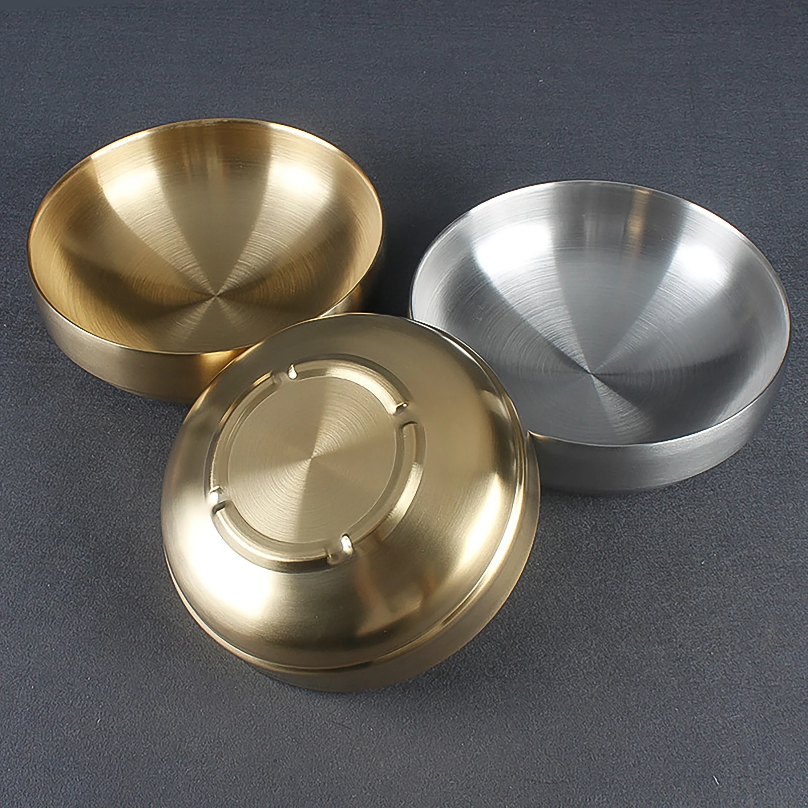 

1Pcs Korean-Style Stainless Steel Soup Bowl Ideal for Instant Noodle Mixed Rice Household Kitchen Cold Noodle Bowl