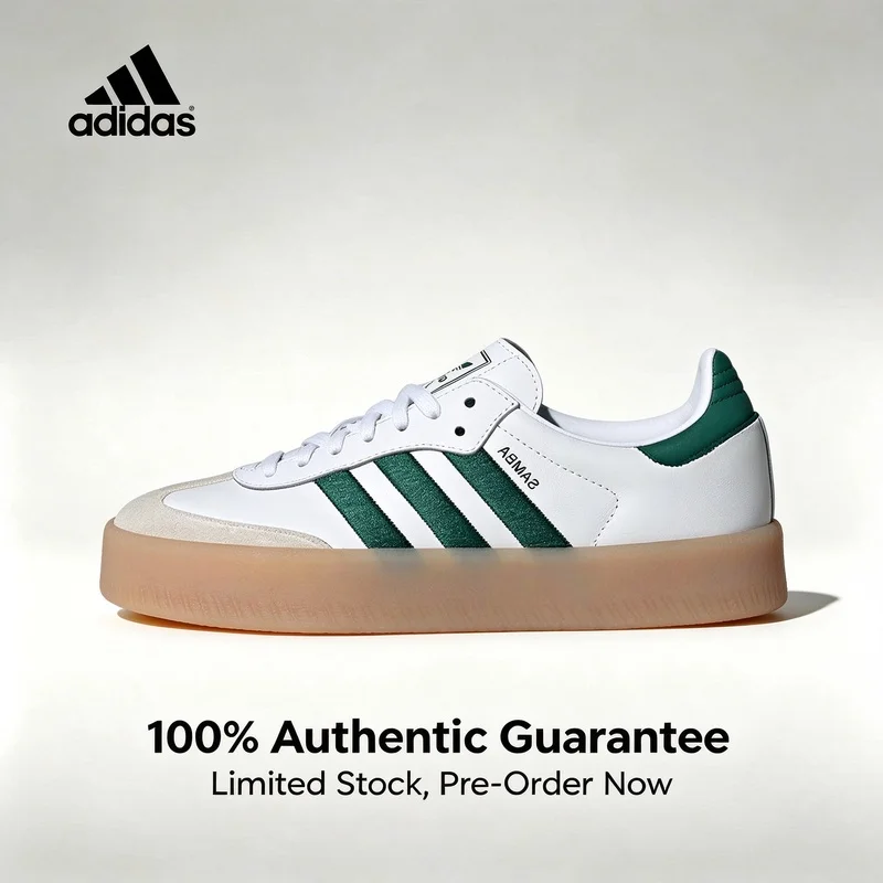 Adidas Unisex Low-Top-Plateau-Sneaker, SAMBAE W Sport-Freizeitschuhe, ID0440