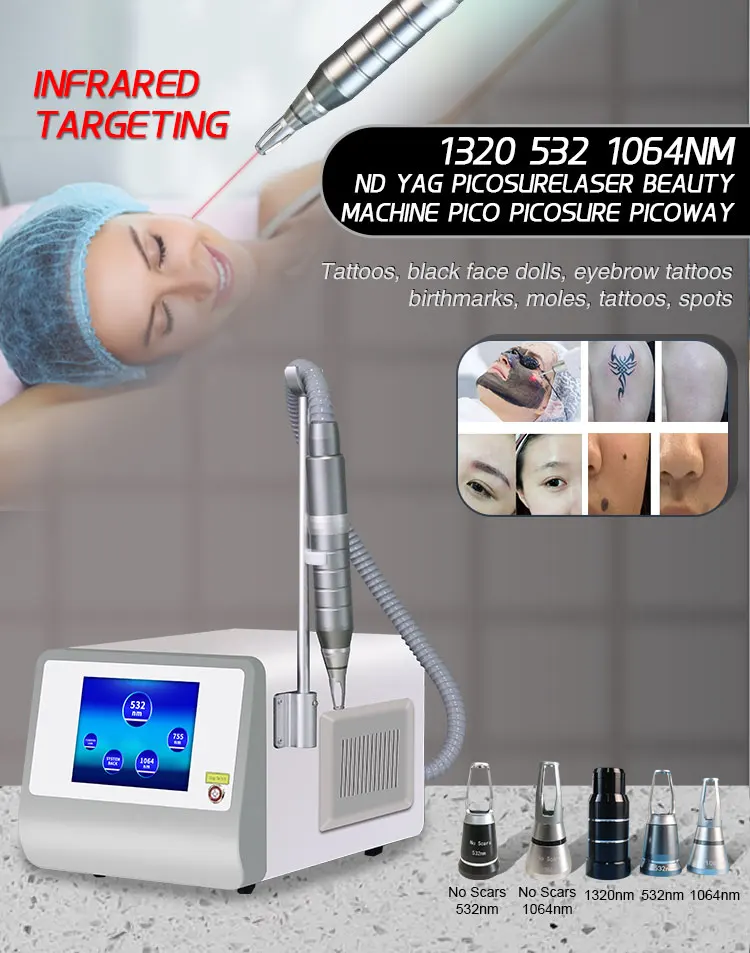 

Top Quality Q Switch nd yag Laser for Tattoo Removal Picosecond Laser Tattoo Removal Machine Pico Laser Remove Tattoo