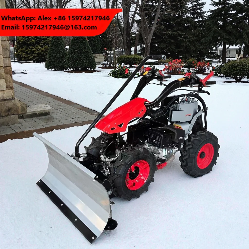 Turbocharged Snow Blower Industrial Snow Sweeper Machine Rotary Broom For Parking Lot And Driveway Cleaning