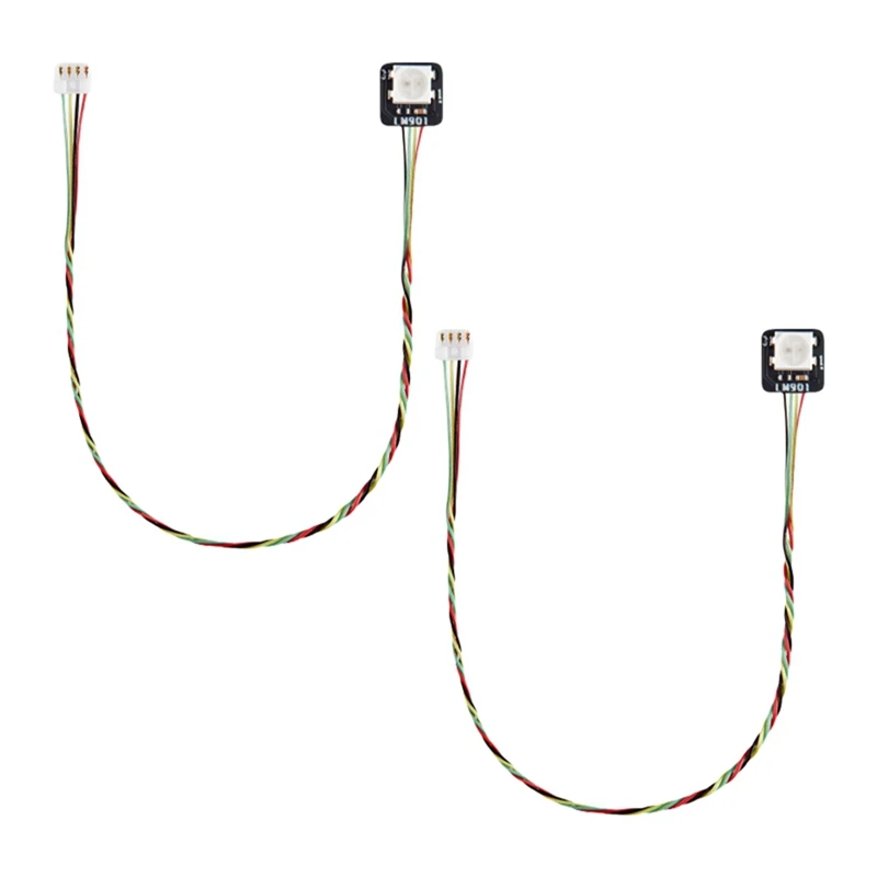 Super Sale 2PCS for Bambulab CyberBrick WS2812 RGB LED Light Board IDC0.8 4-Pin Connector 3D Printed Model Components