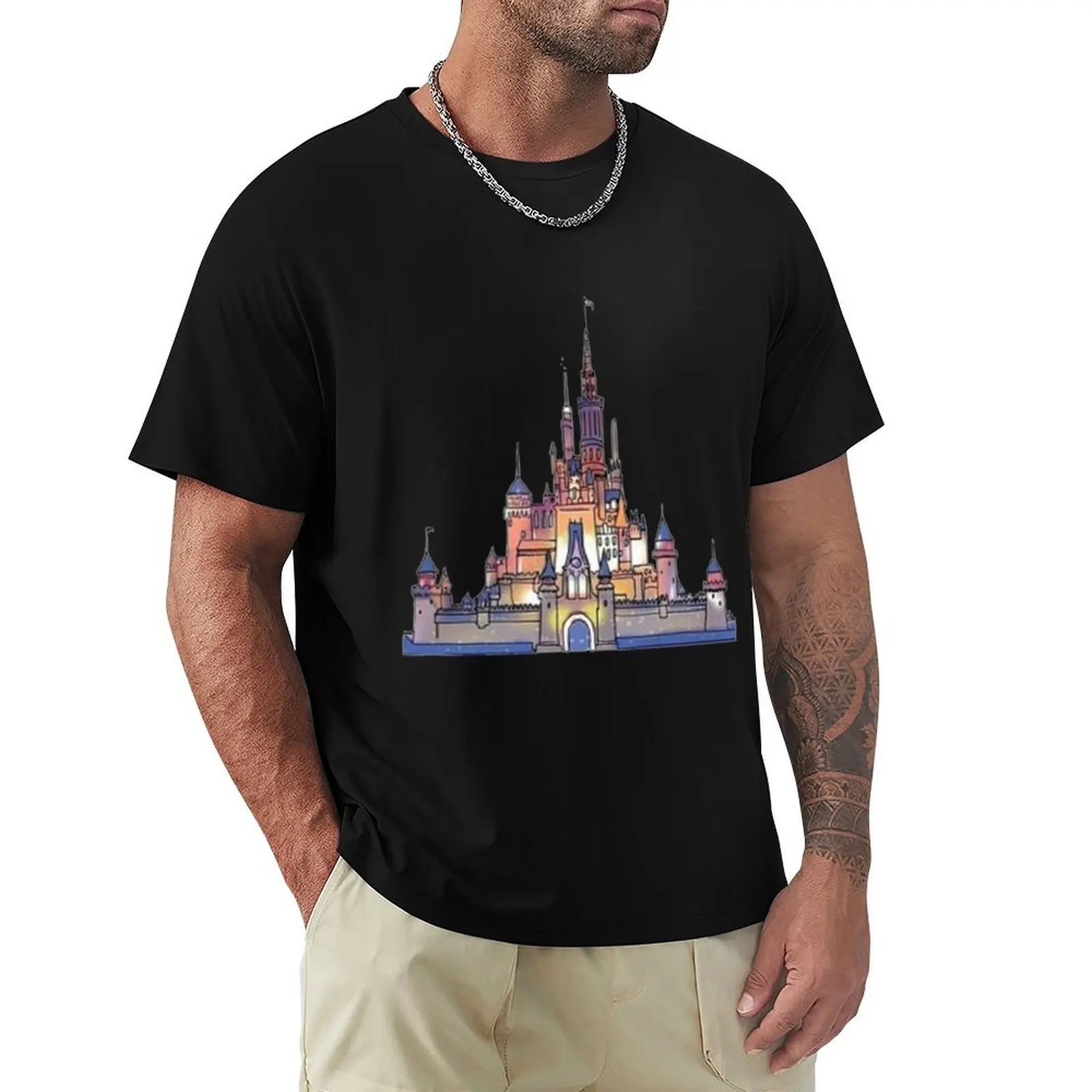 CASTLE T-Shirt t shirts for man cotton soft T-Shirt