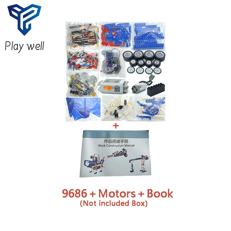 STEM 9686 piezas técnicas programación multitecnología estudiantes educativos aprender DIY bloques de construcción ladrillo potencia chico juguetes regalos