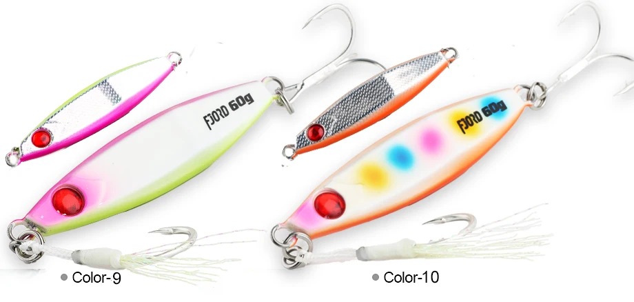 FJORD Rassel Metall Jig Angelköder 40g 60g 80g Nachtlicht Jigging Shore Casting Swimbait Neu 2023 Meer Salzwasser Angelgerät – Detail 8