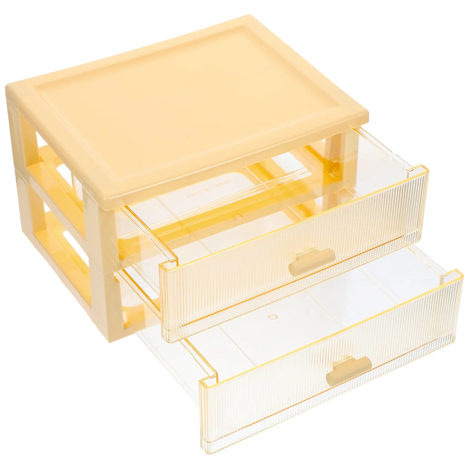 Sturdy Plastic Desktop Organizer with Multi-Layer Drawer Design for Neat Desk Storage Stationery Office Supplies Documents