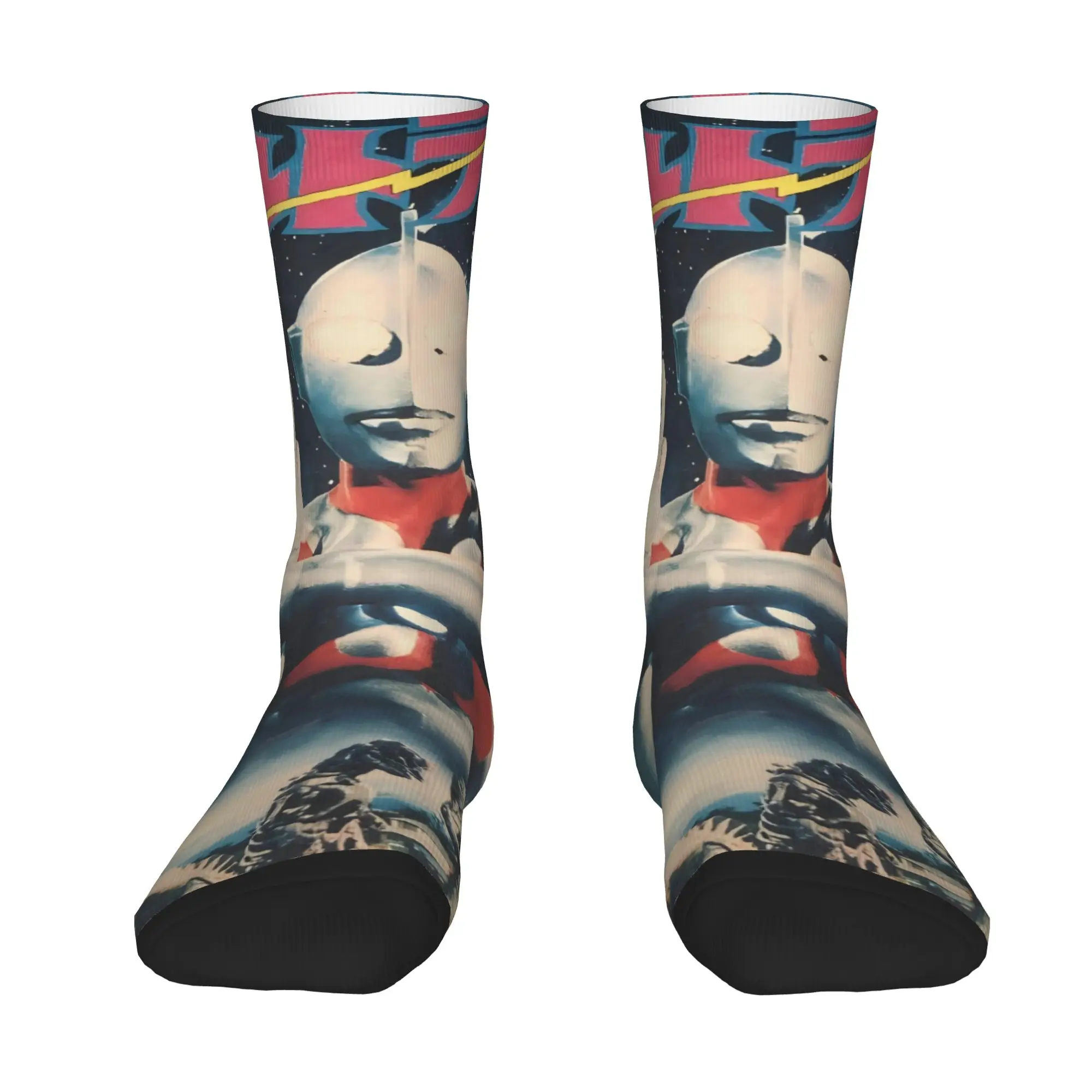 Funny Sock BANDAI Ultraman 11 Hip Hop Seamless Pattern Printed Men Socks Novelty Men's Socks