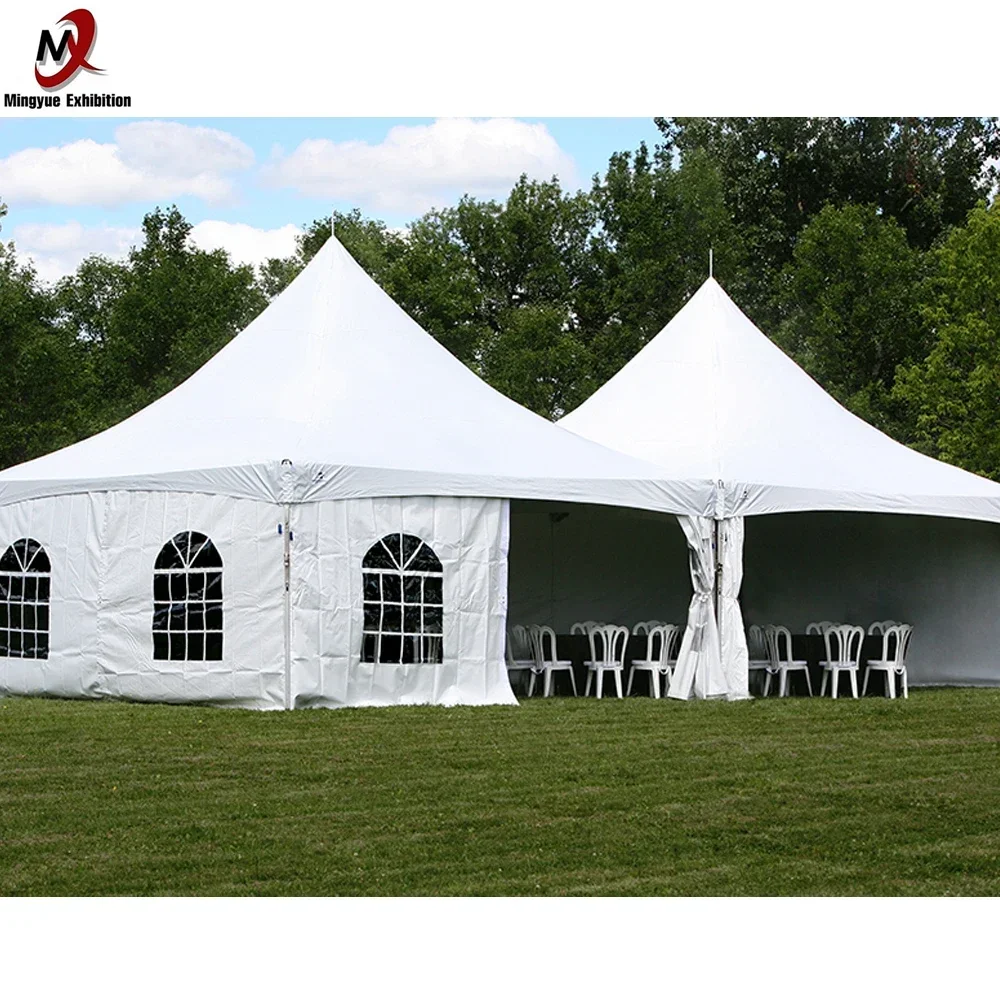 

Беседка 20x20 футов, черно-белая уличная палатка-пагода, свадебная палатка для семьи