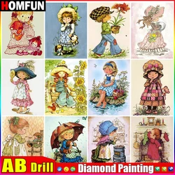 HOMFUN AB 5d Diamond Painting Full Square/Round 