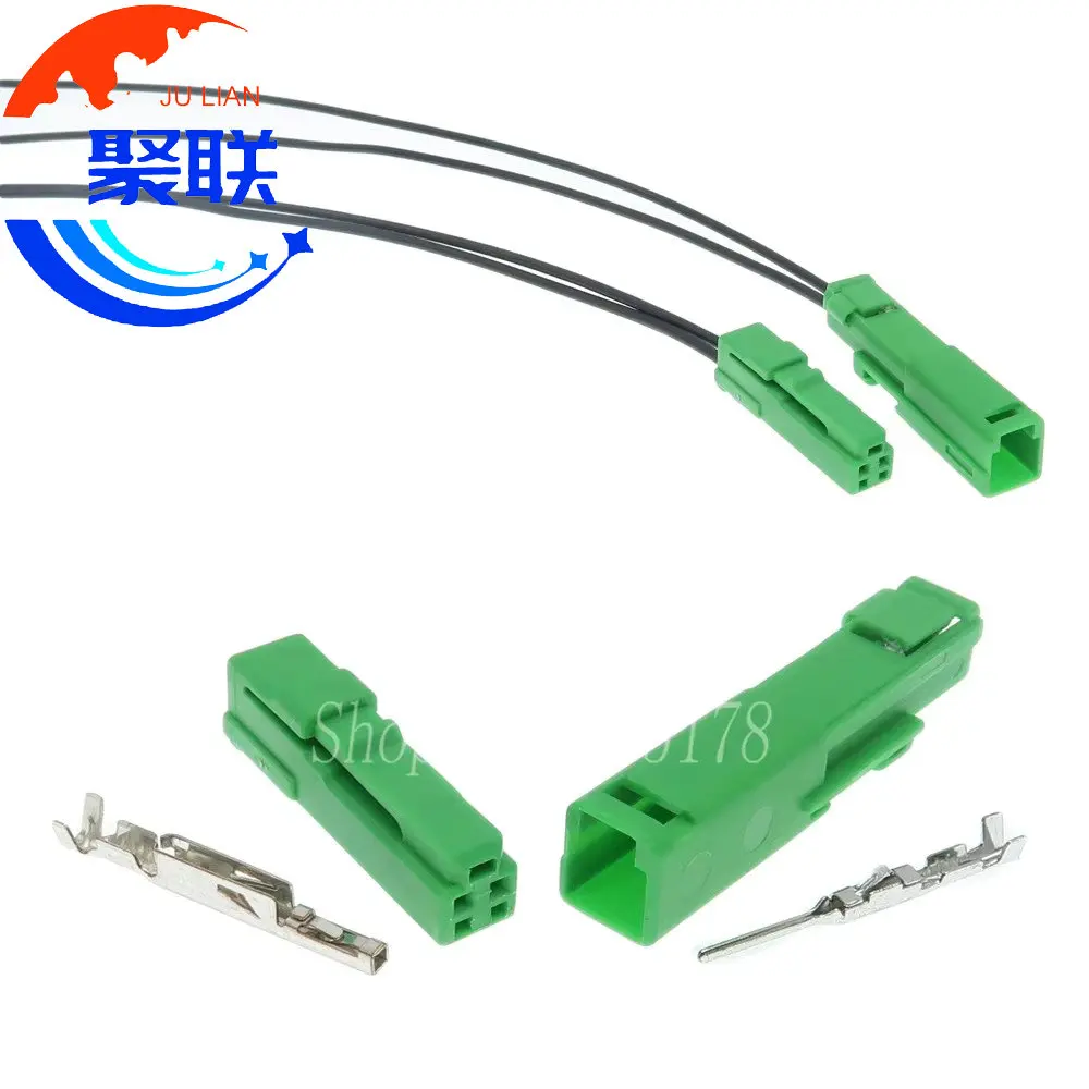 1 Juego de 2 pines IL-AG9-2P-S3C1 IL-AG9-2P-S3C1 enchufe de cable de corriente pequeño para coche conectores eléctricos de enchufe de modificación de automóvil