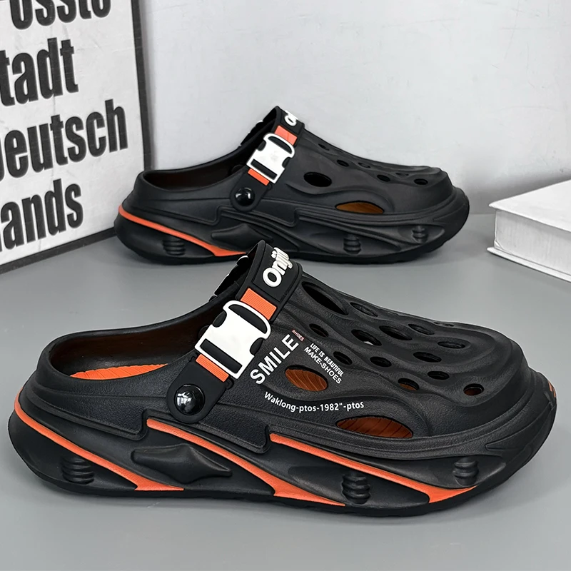 Mode herren Outdoor Sandalen Hausschuhe Strand Bequeme Clogs Weiche Rutschen Neue Männer Casual Schuhe Garten Schuhe Männliche Strand Hausschuhe – Detail 7