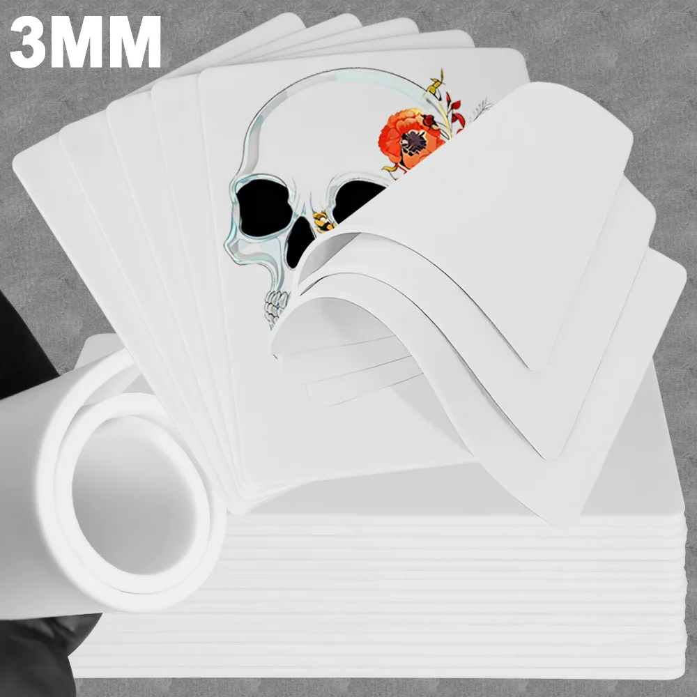 

15/10/8/5/3/1 шт. 3 мм белая татуировка для практики кожи силиконовая искусственная кожа тренировочная кожа для бровей для начинающих аксессуар для перманентного макияжа