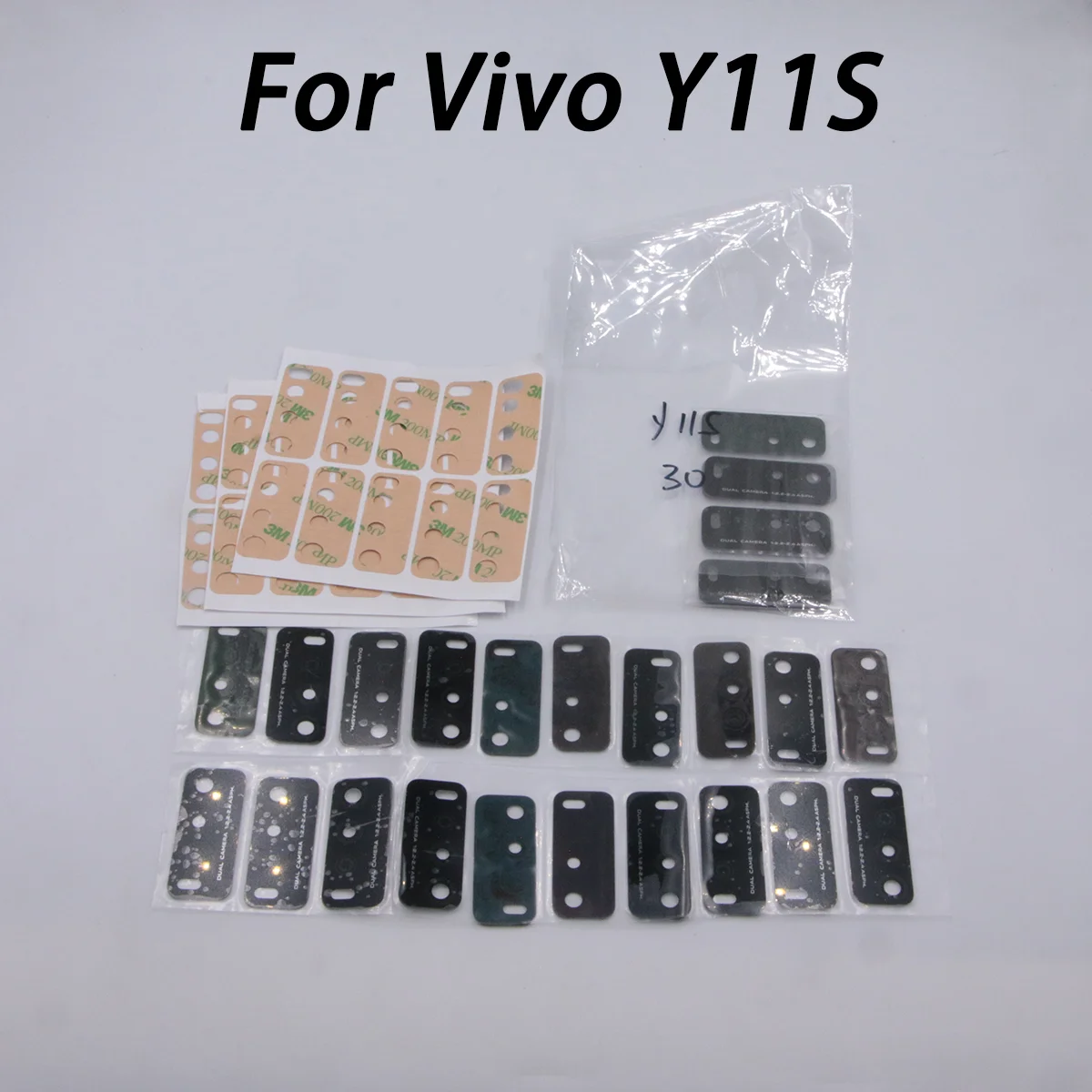 20 szt. Szklana osłona obiektywu aparatu Osłona obiektywu ze szkła hartowanego z naklejką do Vi Y11S