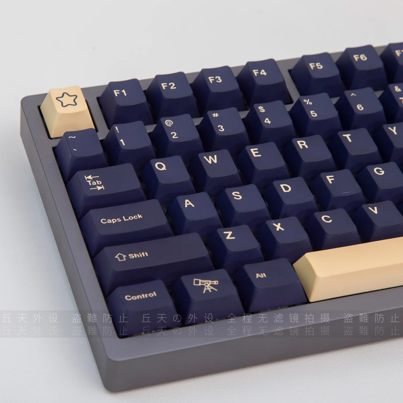 GMK Stargazing Key Cap Black Original Factory Height PBT Thermal Sublimation Adaptation Ningzhi 61/68/84/87/98/104