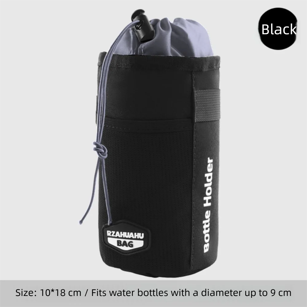 

Portable Large Capacity Bicycle Bag Waterproof Handlebar Mount Handlebar Bag Drawstring Cycling Water Bottle Pouch Bicycle