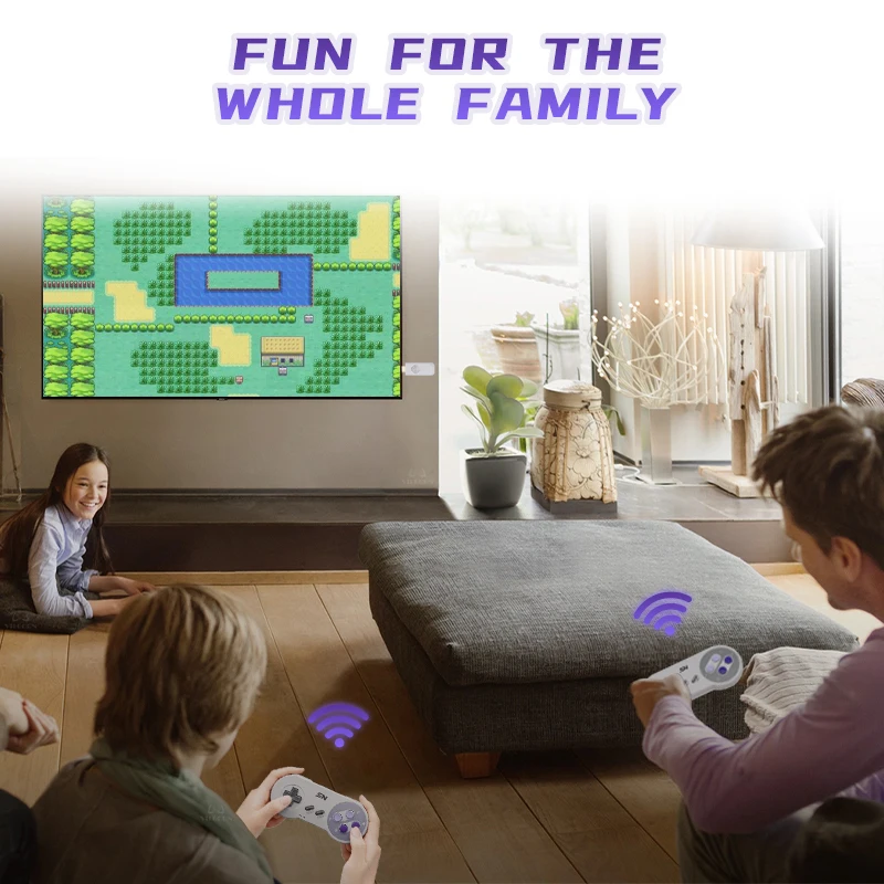 Vilcorn มินิเอเวอร์ไดรฟ์16บิตมินิเอเวอร์ไดรฟ์แบบไร้สาย Dendy ย้อนยุคพอร์ตทีวีคอนโซลเกมสติ๊กสำหรับ...