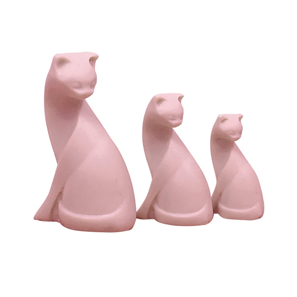 3Pcs 1/12 Dollhouse Accessories Miniature Cat Set Mini Animal Model Doll House Decoration OB11