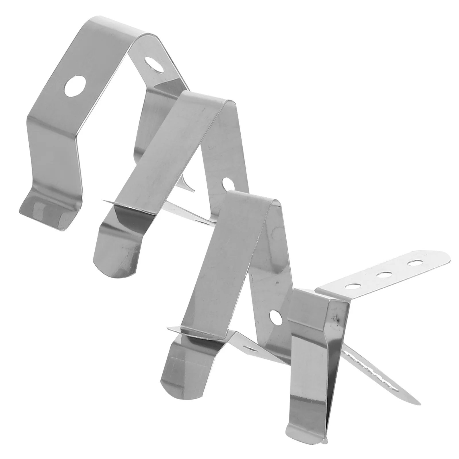 

4 шт., зажим для термометра из нержавеющей стали, держатель для зонда, зажим для гриля для барбекю, мясного гриля для приготовления пищи, точное считывание температуры, зонд 3,8 мм 5 мм