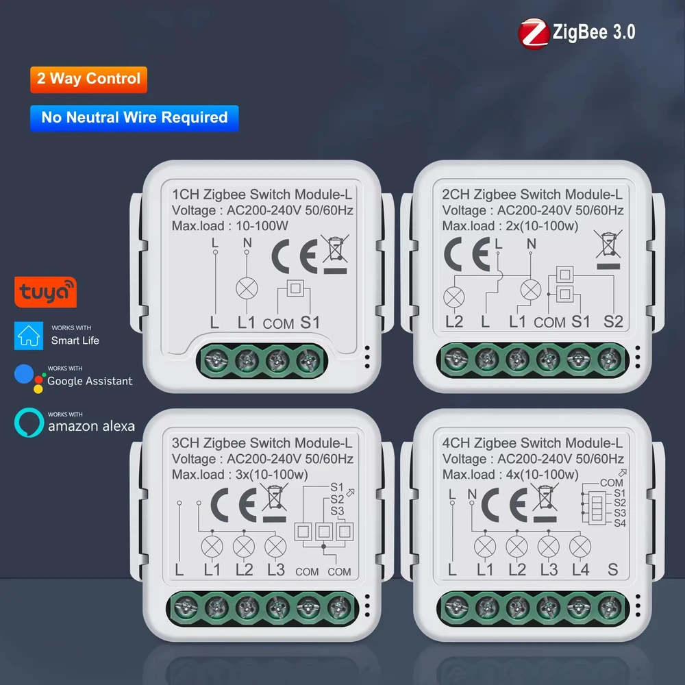 zigbee pass-through smart switch zigbee switch switch module single fire switch