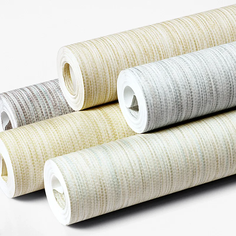 

Однотонные обои для гостиничных номеров, нетканые, несамоклеящиеся, с японским льняным узором, для домашнего декора