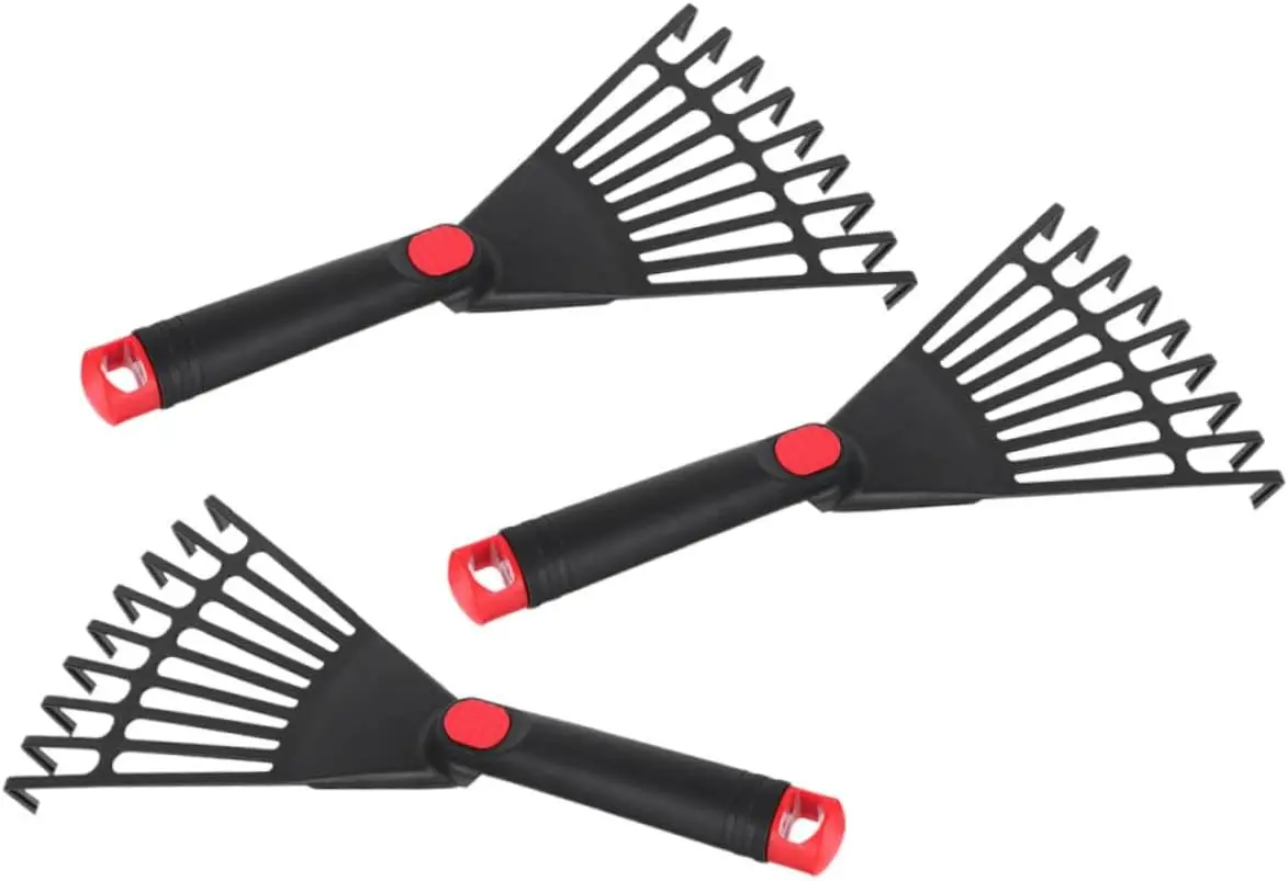 

3pcs Garden Rake Garden Tool Rake for Gardening Leaf Rake Garden Hand Rake Outdoor Gardening Rake Soil Loosening Rake Rakes for