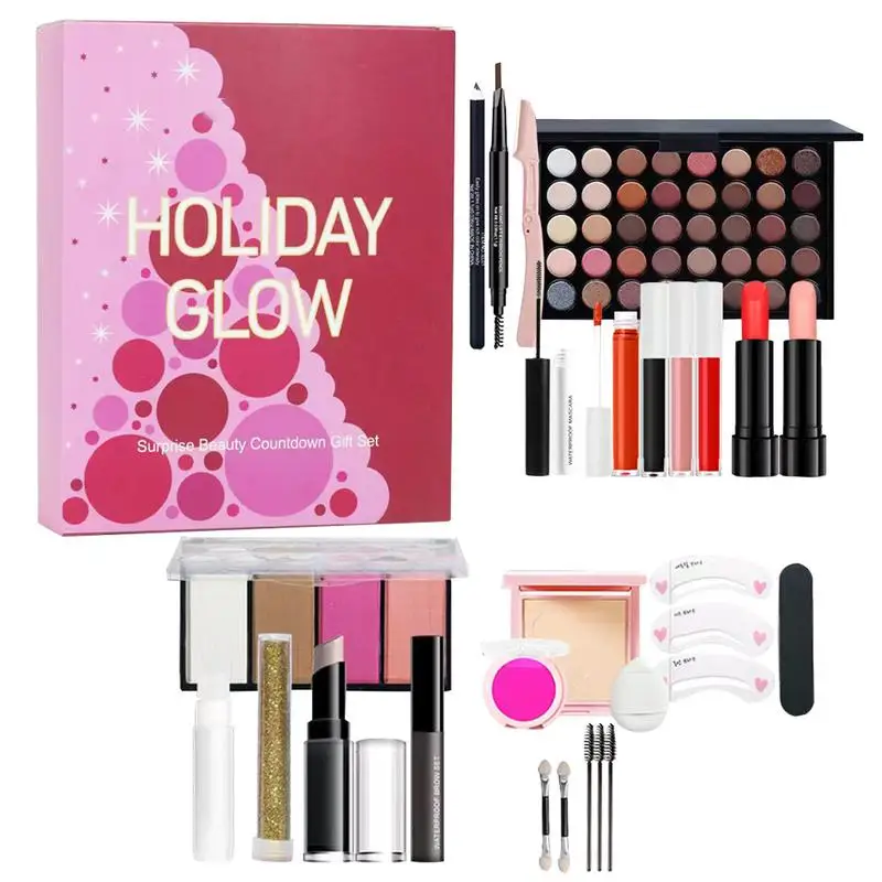 

Girls Makeup Advent Calendar Surprise Blind Box 24pcs Skin Care Products Gift Box Christmas Countdown Calendar Beauty Care Set