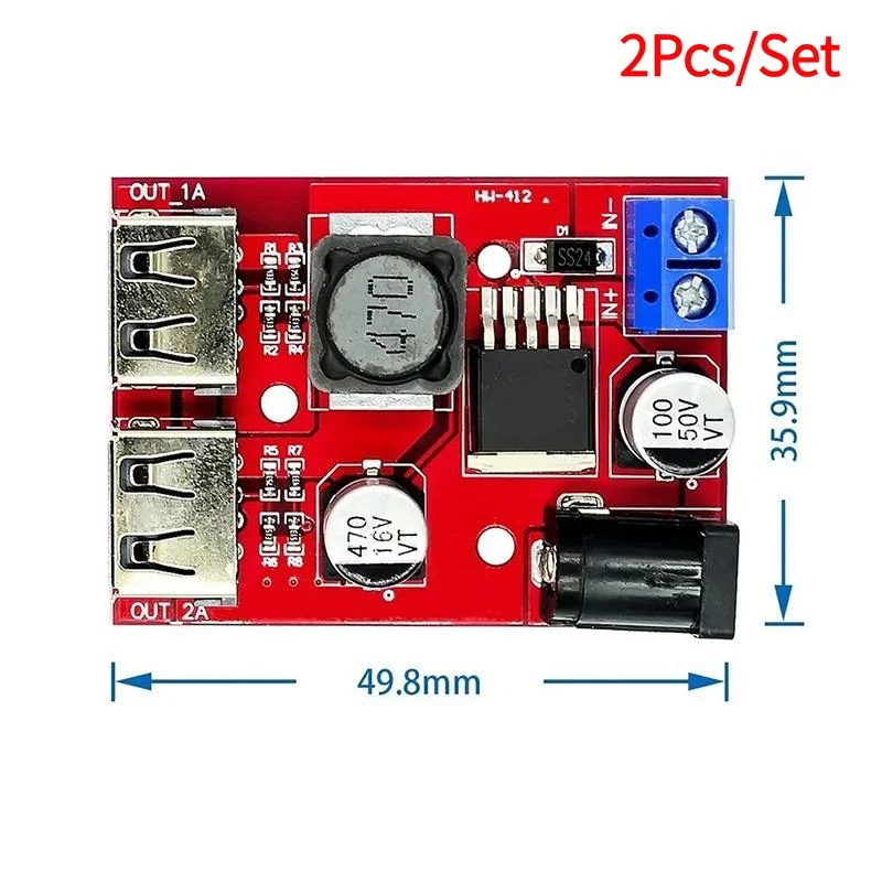 2Pcs/Set Solar Controller Charger 3a Charging Module Automatic Board Solar Controller