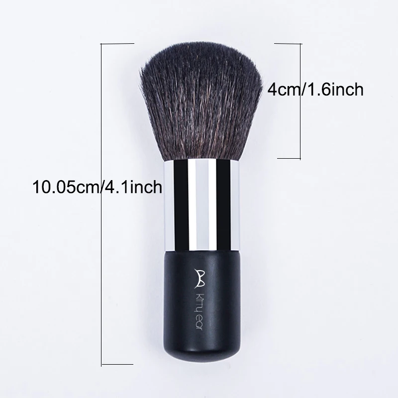 Loose Powder Makeup Brush Pressed Powder Blush Blending Facial Contour Brush Goat Wool Wooden Handle Multifunctional Makeup Tool