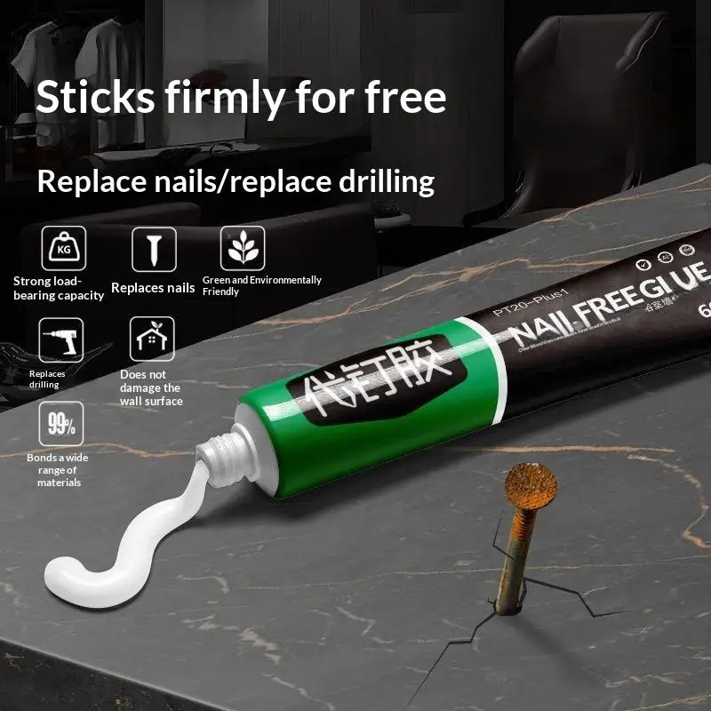 【MO2】All-purpose Sealant Glue Quick Drying Ultra-Strong Fix Sealer Nail-free Adhesive Glass Tile Metal Ceramic Universal Bonding