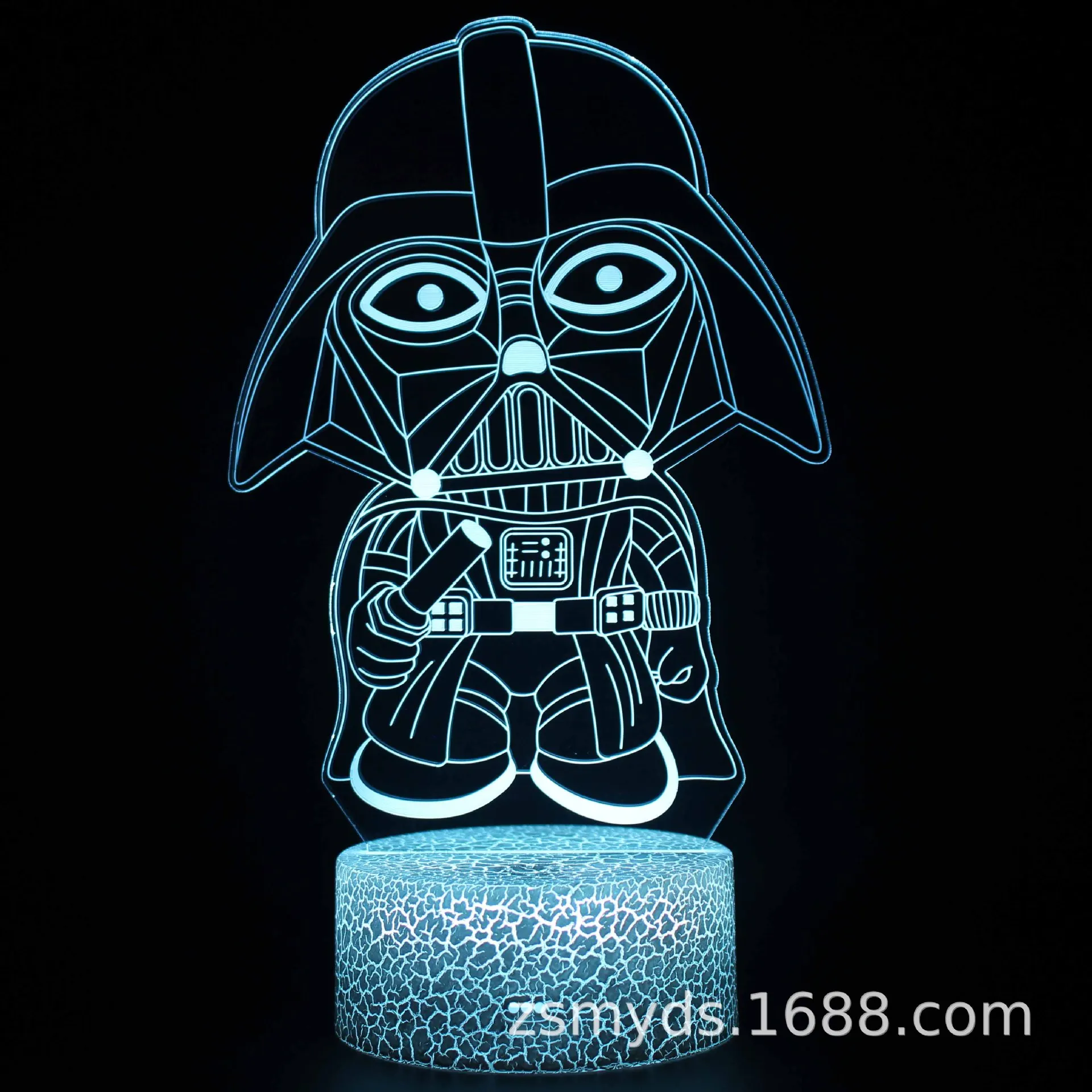 Star Wars Master Yoda Darth Vader Lamp Anime Figure Touch Illusion Night Light Polychrome USB LED Desktop Decor Hot Toys Figures