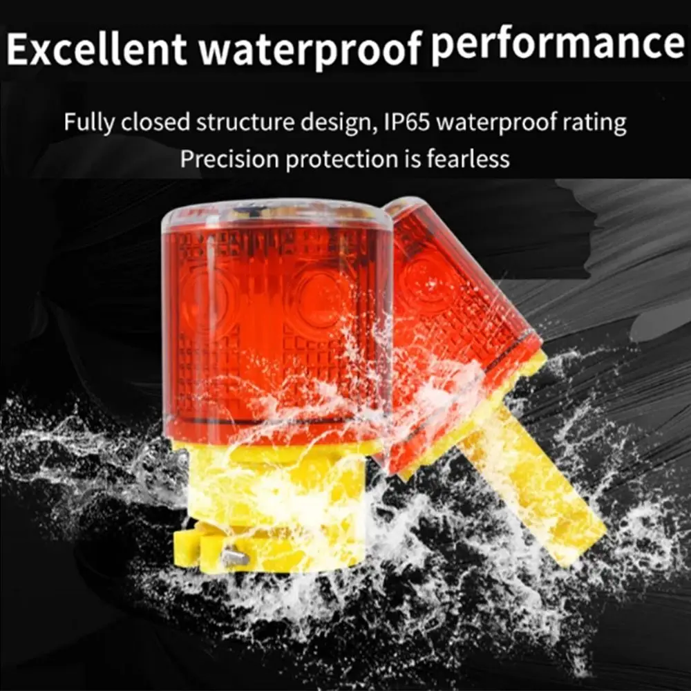 

Предупреждающий светофор на солнечной энергии, защита от дождя, 3 светодиодных сигнала безопасности, 600 мАч, датчик автоматического освещения, предупредительный стробоскоп