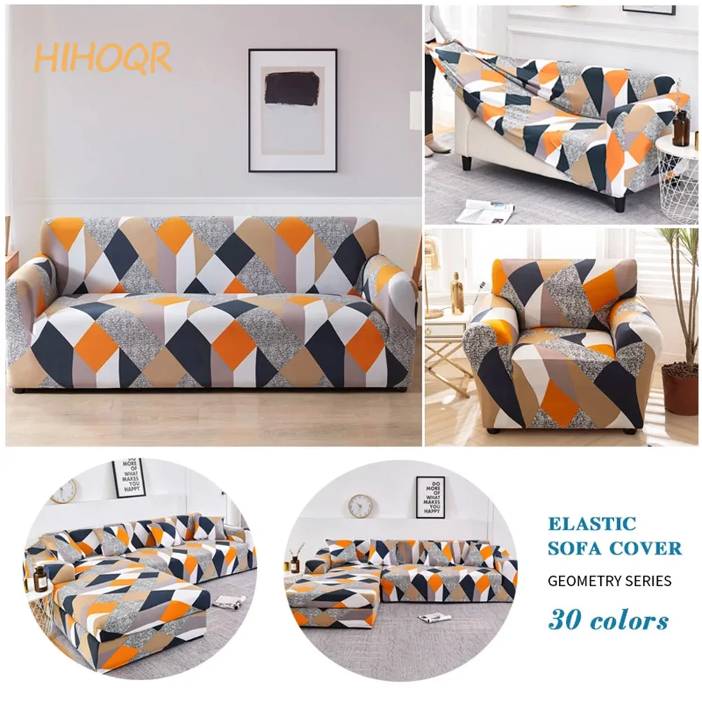 AIMERCY Stretch Plaid Sofa Slipcover Elastic Sofa Covers for Living Room Funda Sofa Chair Couch Cover Home Decor 1/2/3/4-seater