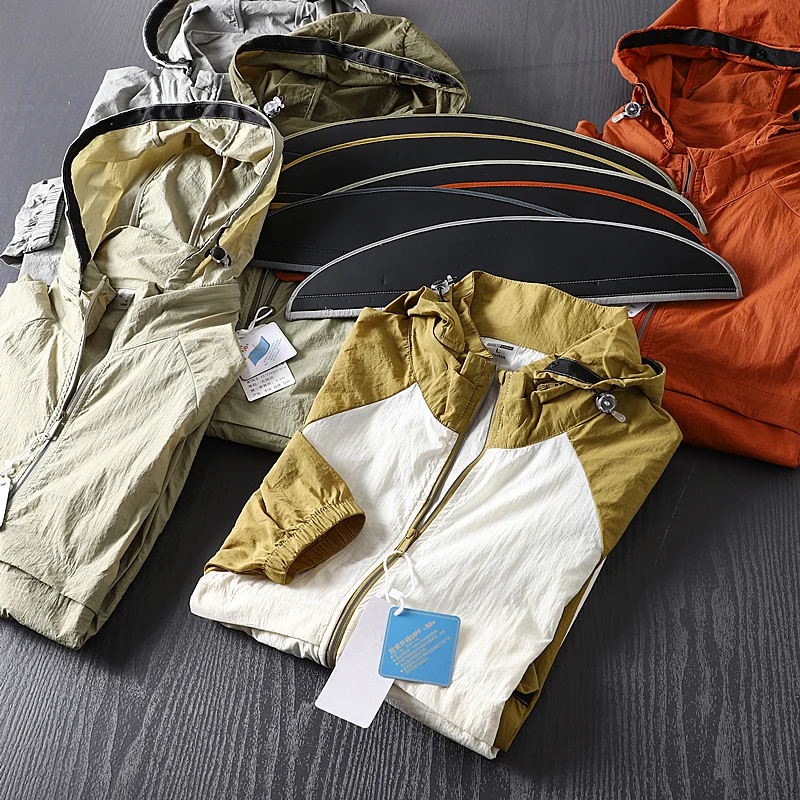 

Removable Sve Outdoor Casual Couples Jaet Breathable Lightweight UPF50 Sunscreen Skin Clothes Outerwear for Spring Summer