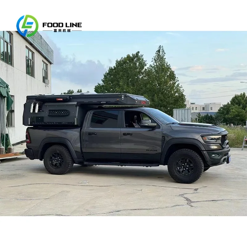 Customized Truck Bed Camper With Hydraulic Lifting Roof And Mesh Windows For Family Camping Bulk Purchase Cheap Wholesale Rate