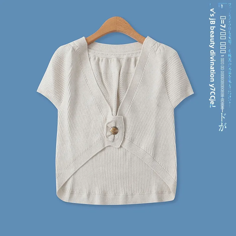 

Модный вязаный свитер с запахом, женский эластичный приталенный яркий тюре, кардиган на одной пуговице V Ne, осенний новый Sle