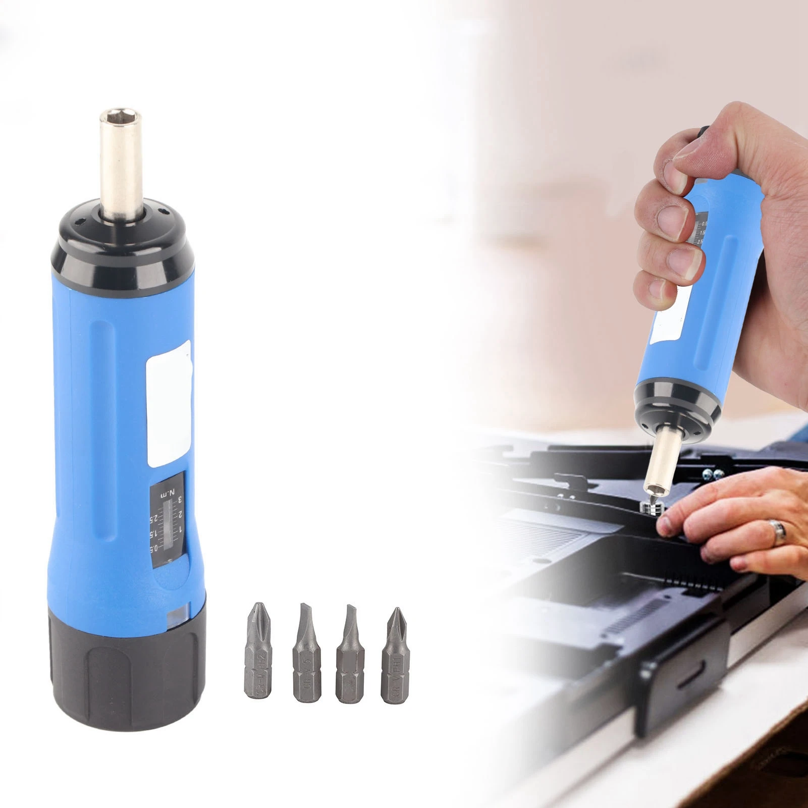 

Adjustable Torsion Screwdriver Torsion Screwdriver Adjustable Manual Preset Portable Industrial Supplies 0.5~3.0 N.M