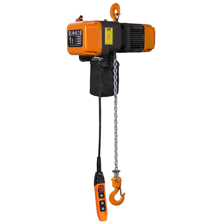 KDH 1-5 Ton Electric Chain Hoist Fixed Type Single Speed  Hoist Crane 2 Tons