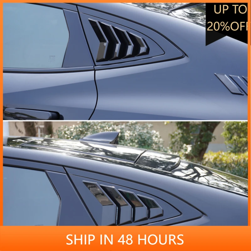 

NEW1 For Changan UNI-V Shutters Rear triangle glass window trim frame car appearance shark gill