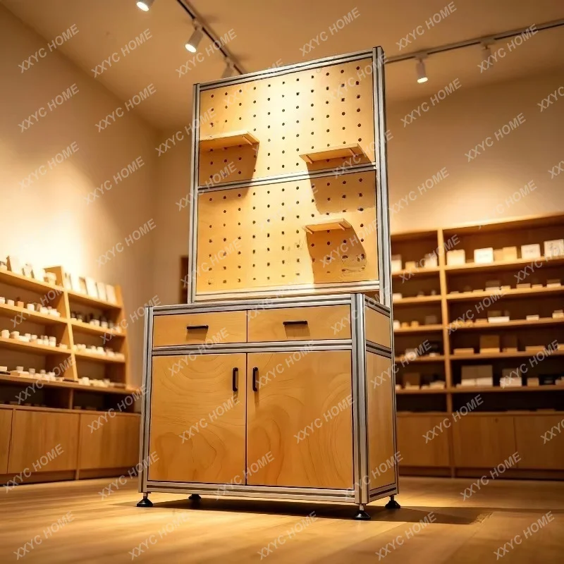XXIndustrial Wind Floor Display Cabinet Studio Sample Showcase Jewelry Store Multifunctional Shelf