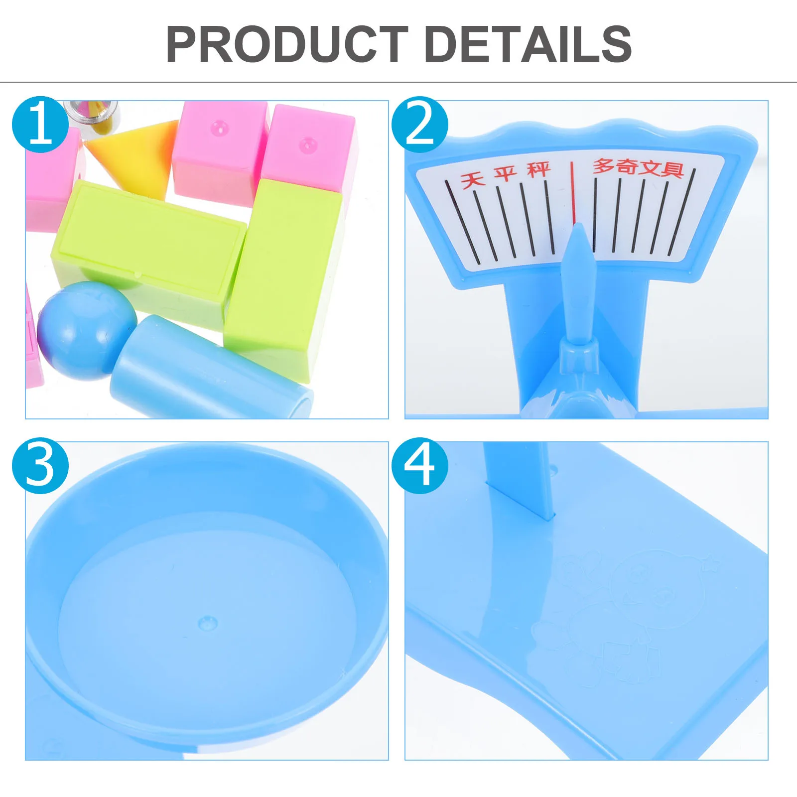 1 Set Diy Weegschaal Plastic Wiskunde Weegspel Meting Educatief Speeltje Voor Kinderen Wetenschapsexperiment