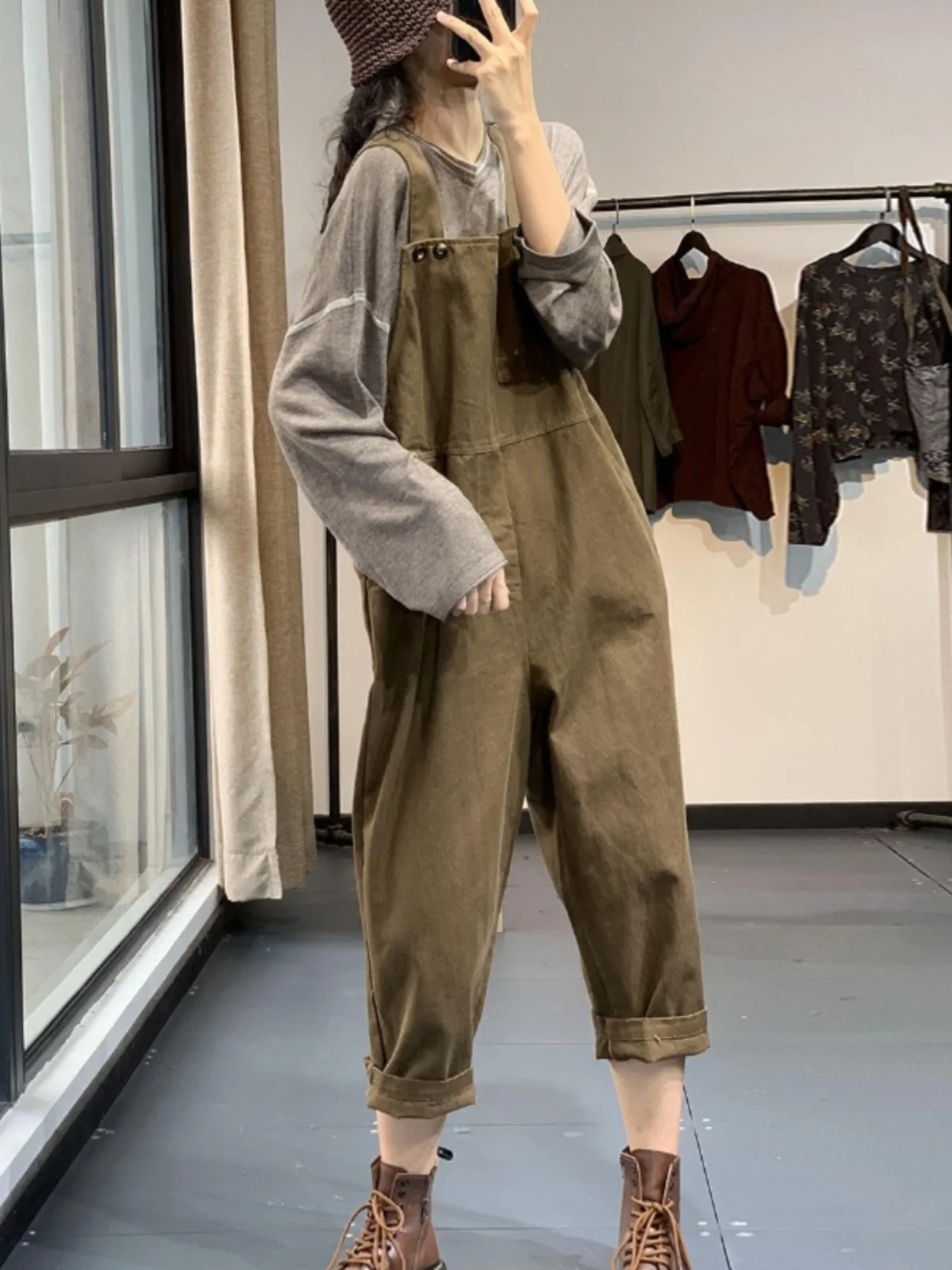 ملابس العمل الرجعية Sle المرأة فضفاضة عادية الحريم حزام السراويل Faionable كل مباراة عالية الخصر السراويل الطويلة تخفيف Sle