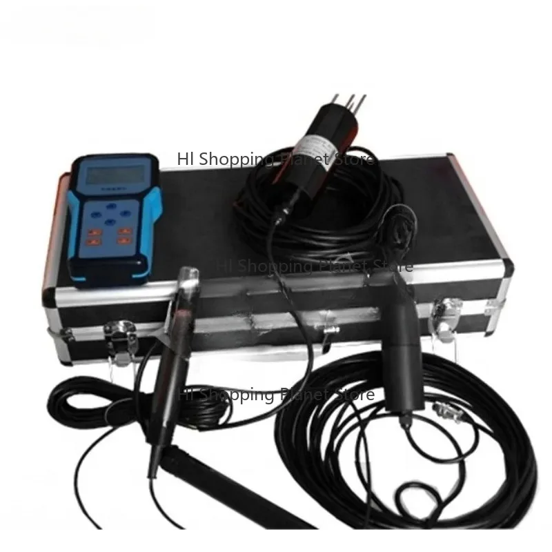 Vei-nasa-3M-6 Soil N-PK Temperature Hum-idity PH Salinity Electrical Conductivity Sensor With Data Lo-gger