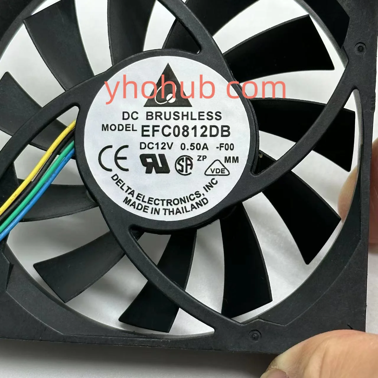 دلتا للإلكترونيات FFB0948SHE F00 تيار مستمر 48 فولت 0.30A 90x90x38 مللي متر 3 أسلاك خادم مروحة التبريد