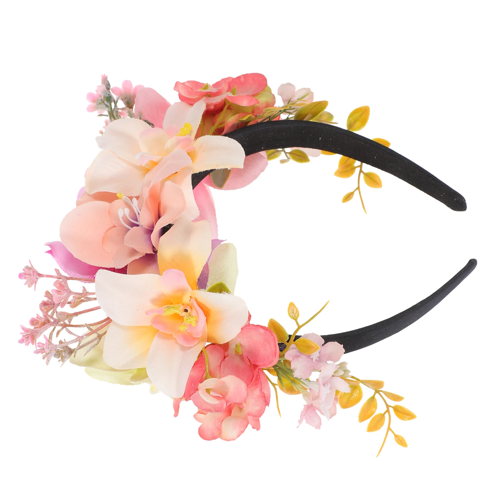 

Artificial Flower Headband Floral Fabric Hairbands Headdress Women Adults Bridal Birthday Valentine Party Gift
