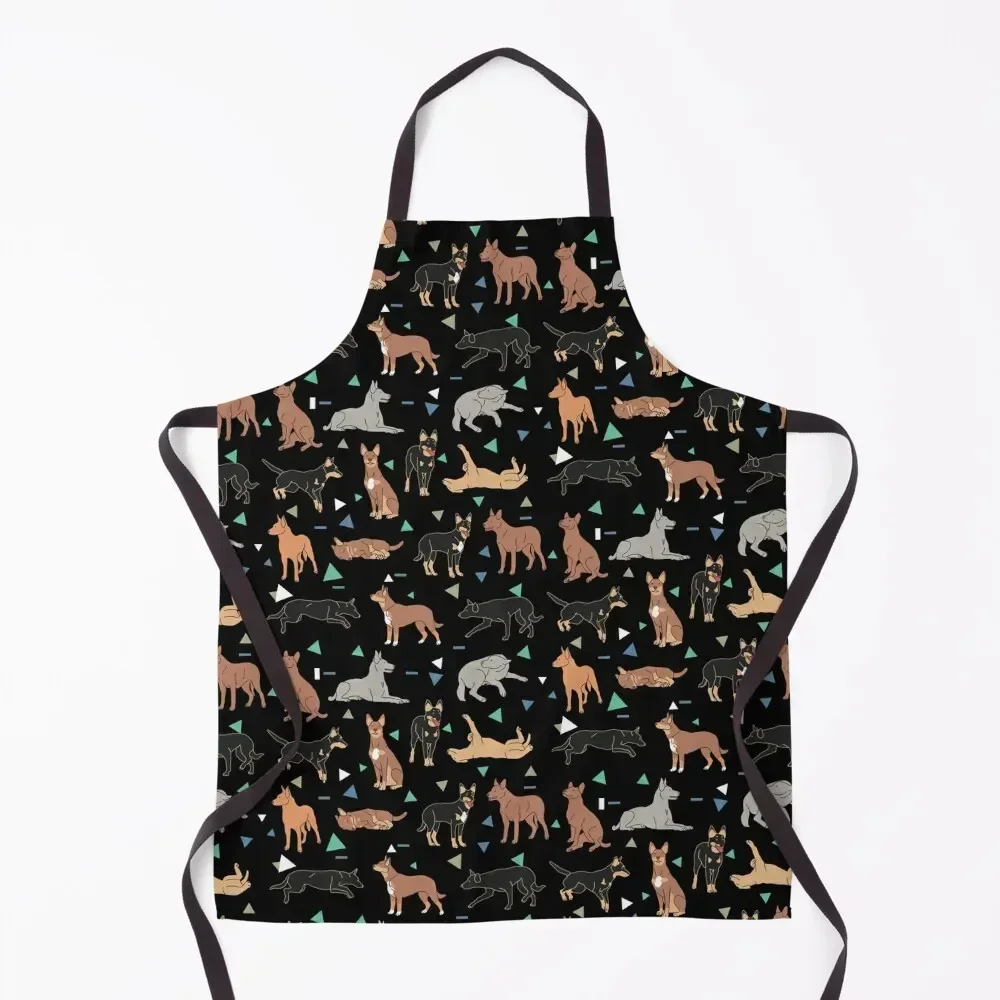 

Australian Kelpie Pattern Apron Hairdresser japanese style christmas 2025 cook wear Apron