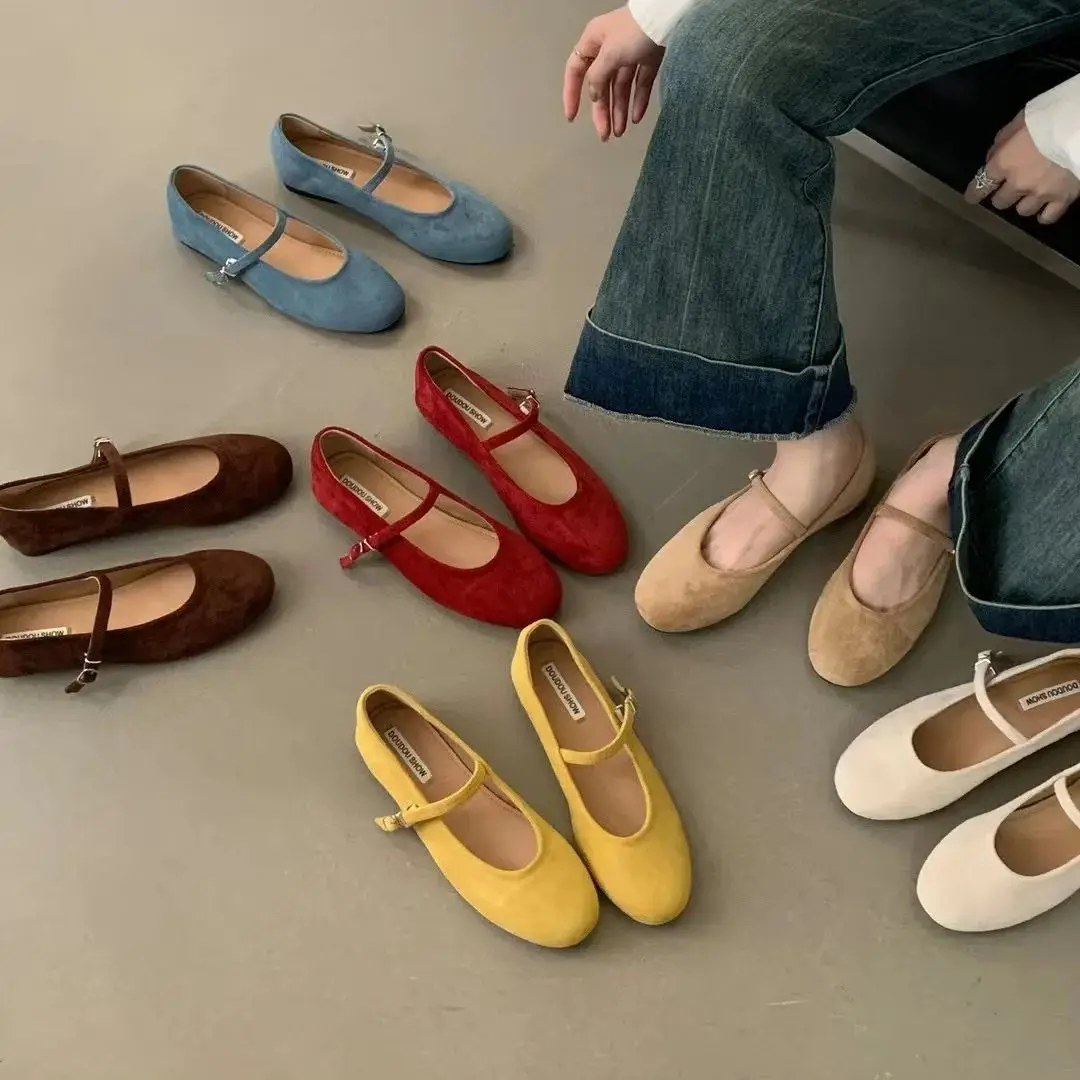 Bailamos Spring/Autumn Senior Silk Satin Flats Mary Jane Shoes Round Toe Women's Shoes Bow Ballet Flats Women Dress Shoes