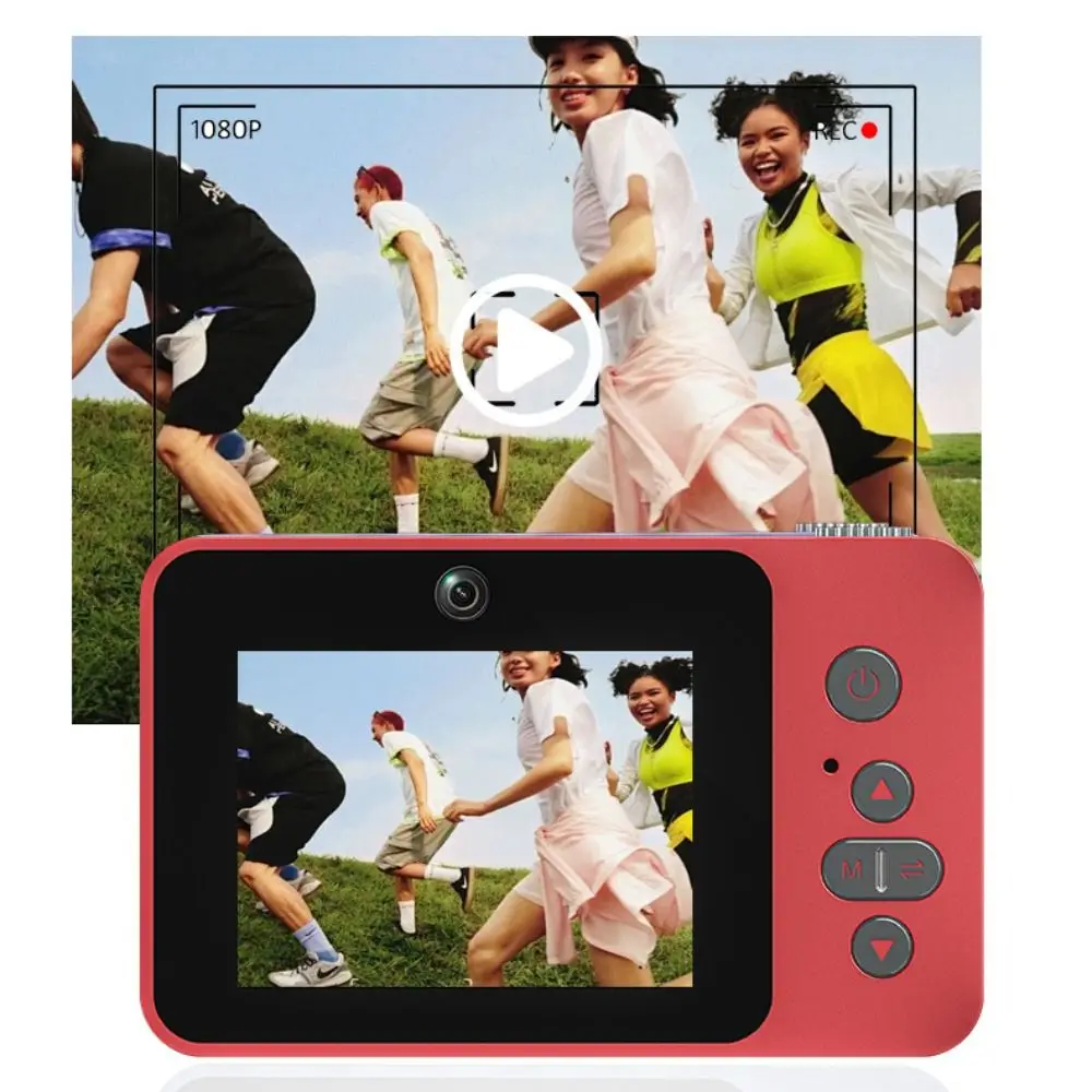 

2.4IN Screen Retro CCD Digital Camera MP3 Music Playback Portable Vlog Camera HD Video Full/Semi Mirror Design 8X Zoom Camera