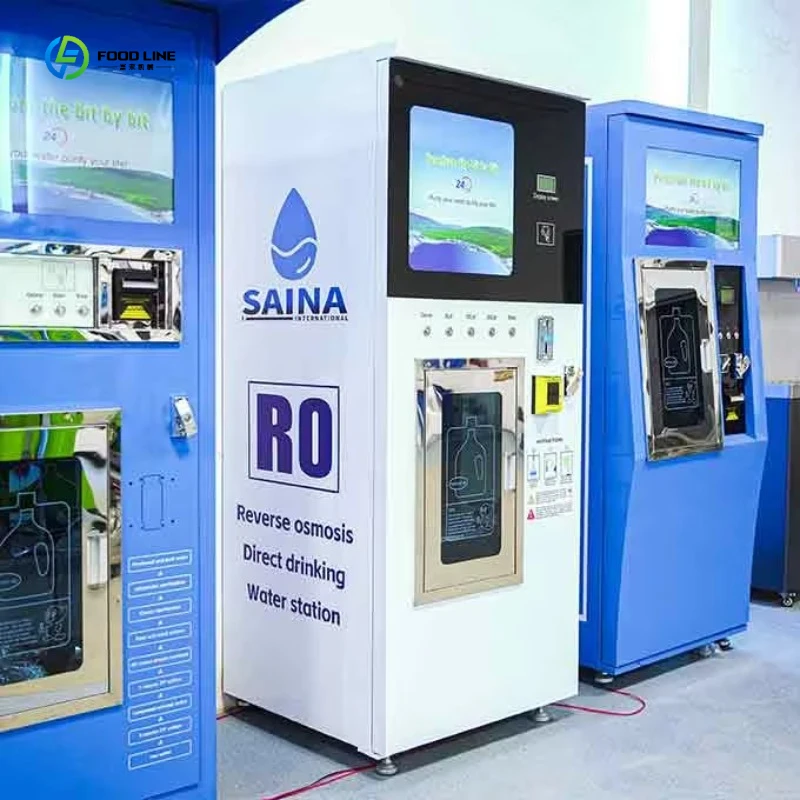 Outdoor Coin Operated Fully Automatic Purified Water Vending Machine for Drinking Water Directly Consumed FL Customized